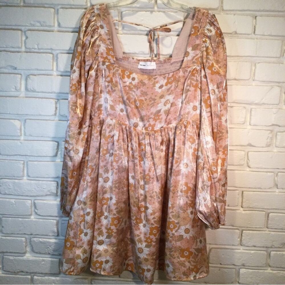 Vada Winter X Maverick Blythe Dress Shimmering Floral L